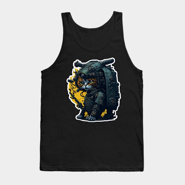 Mecha Cat_019 Tank Top by Kulturmagazine